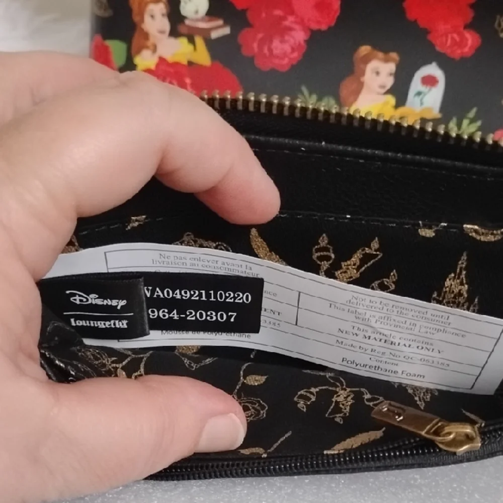 Loungefly‎ Disney Beauty & The Beast Princess Belle Floral Bag And Wallet Set